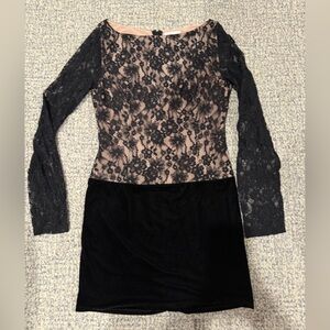 Lace and Velvet Dress
